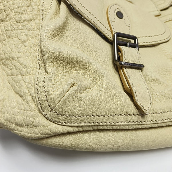 Calfskin Shoulder Bag Beige