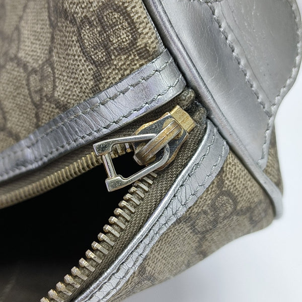Joy Medium Monogram Coated Canvas Black