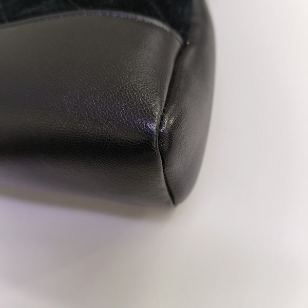 CHANEL 31 Mini Quilted Suede Black