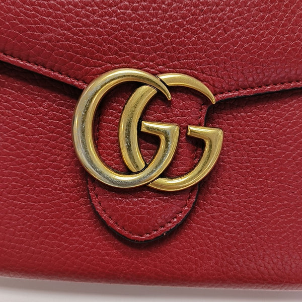 GG Marmont Mini Calfskin Red