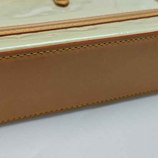 MALLORY SQUARE Monogram Patent Leather White