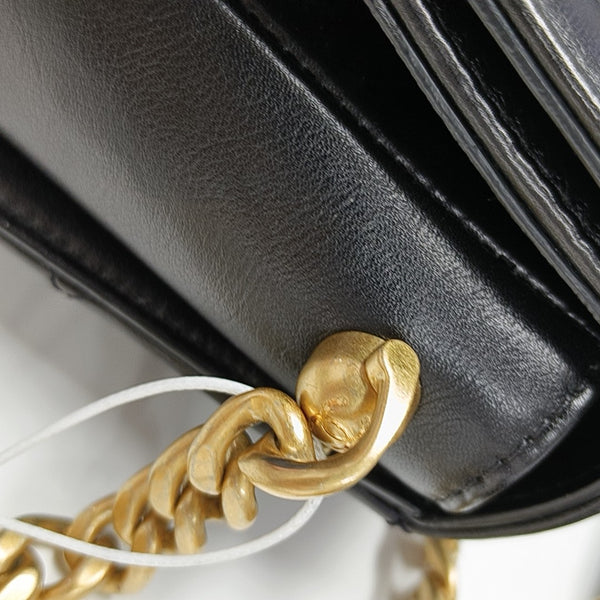 Calfskin Crossbody Bag Black