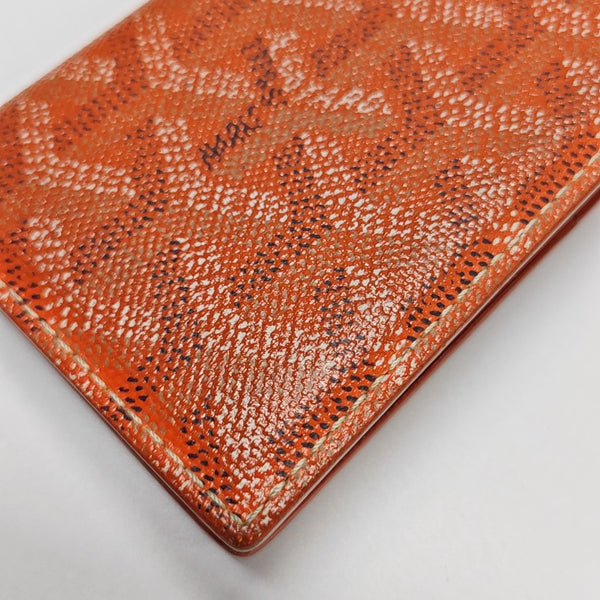Saint-Marc PM Coated Canvas Orange Card Holder