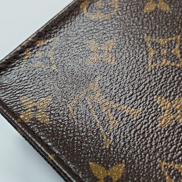 SAC PLAT Mini Monogram Coated Canvas Brown