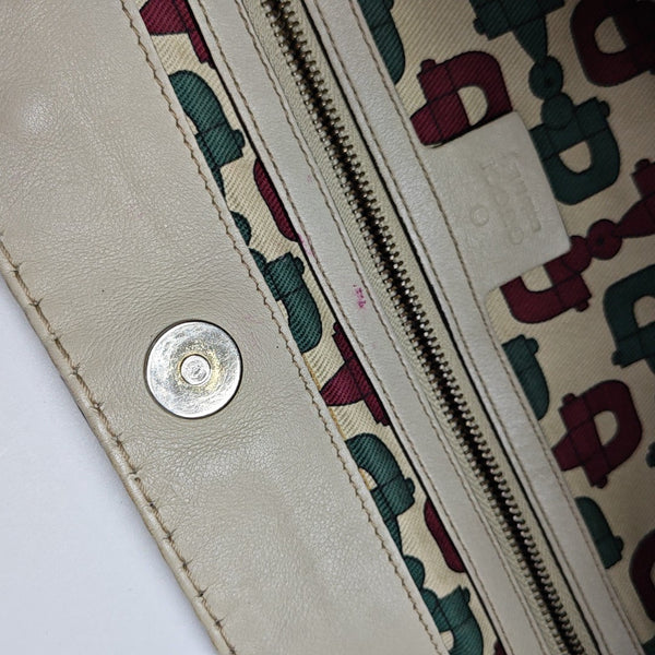 Monogram Calfskin Tote Bag Beige