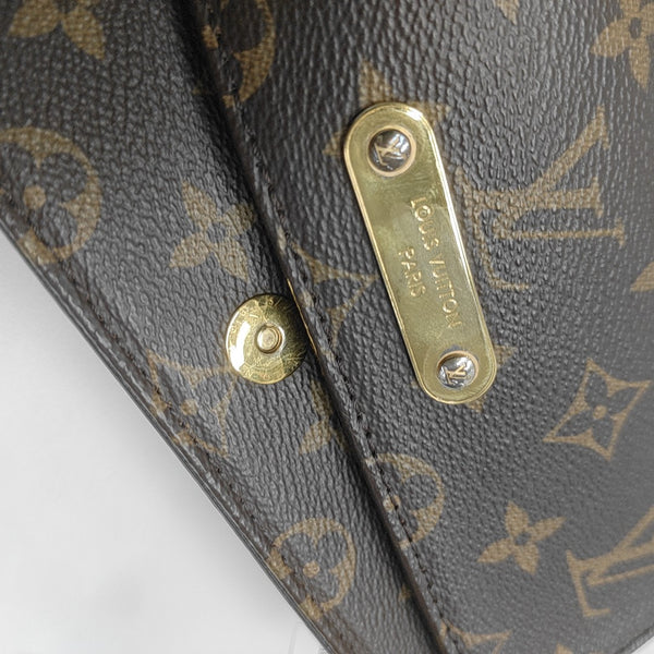 Lily Monogram Coated Canvas Brown