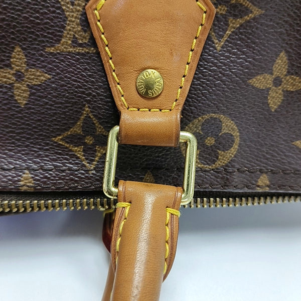 SPEEDY 30 Monogram Coated Canvas Brown