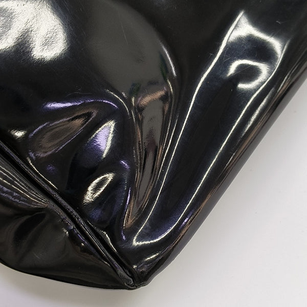 Patent Leather Tote Bag Black