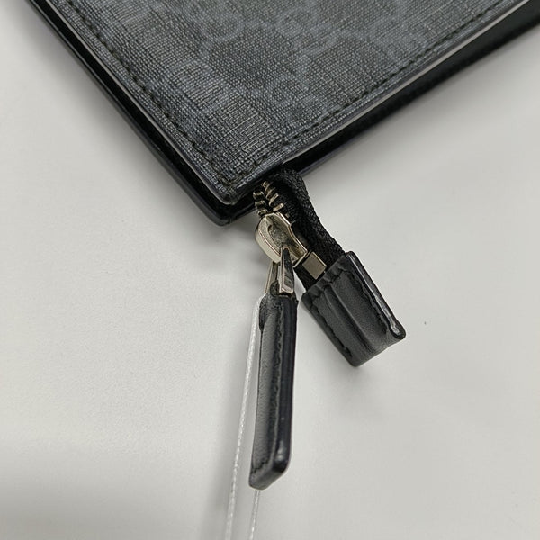 GG Supreme Monogram Coated Canvas Gray