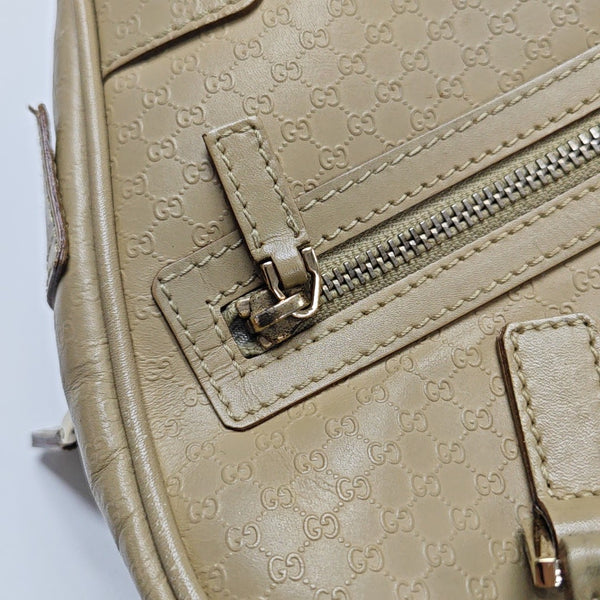 Calfskin Top Handle Bag Beige