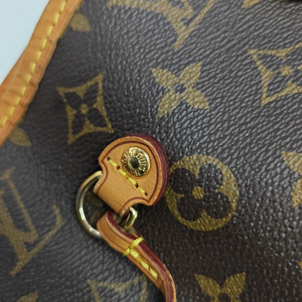 NEVERFULL MM Monogram Coated Canvas Brown