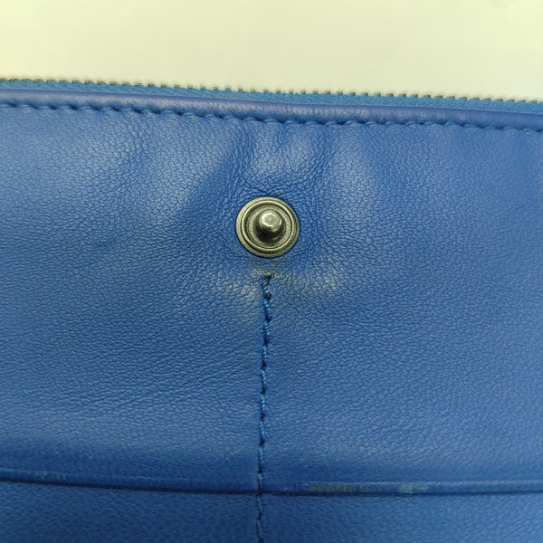 Calfskin Wallet Blue