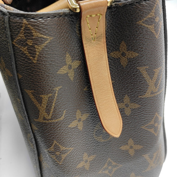 MONTAIGNE Monogram Coated Canvas Brown