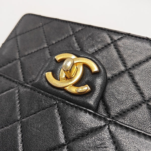 EX FLAP Quilted Calfskin Black