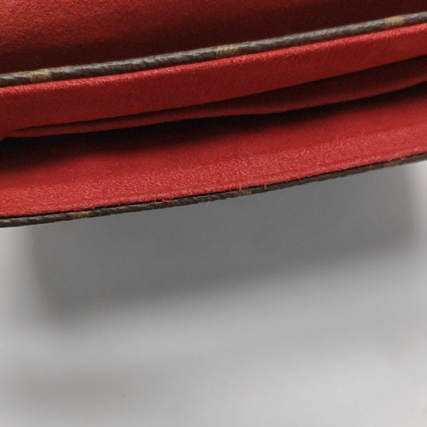 LOCKY BB Monogram Coated Canvas Red