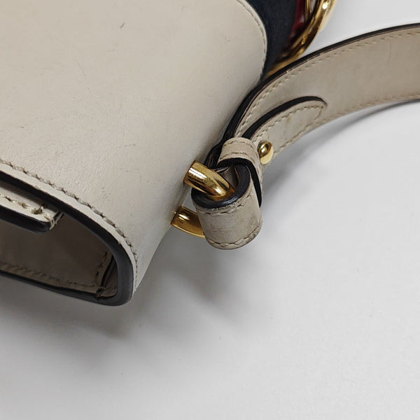 Sylvie Small Calfskin White