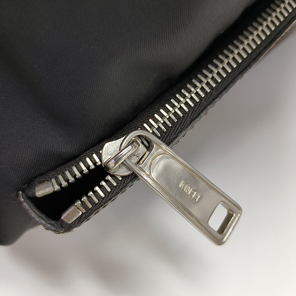 Coated Canvas Backpack Black