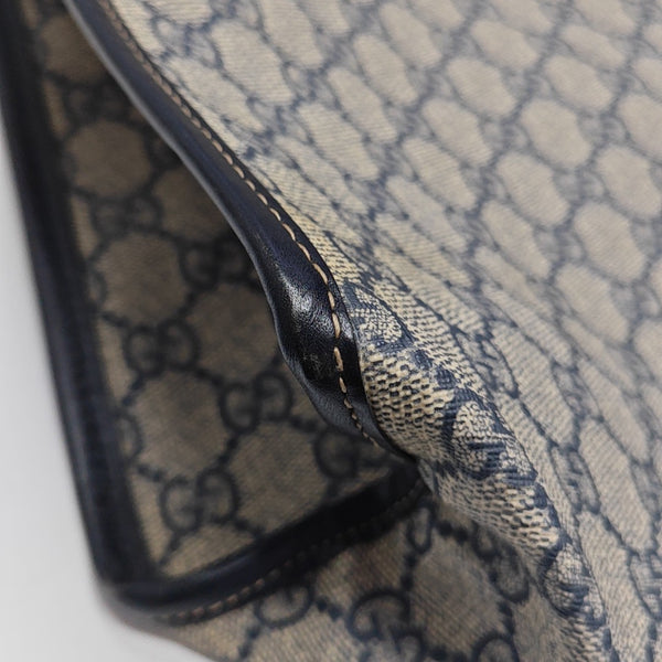 Monogram Coated Canvas Tote Bag Black