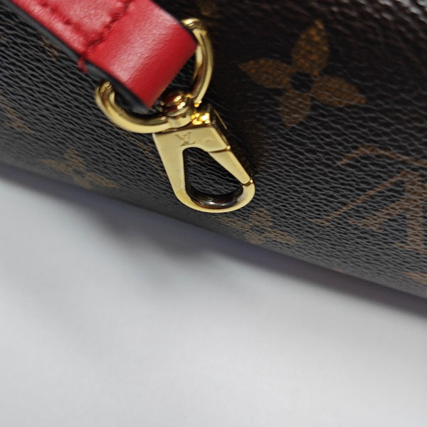 LOCKY BB Monogram Coated Canvas Red