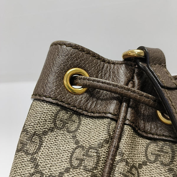 Ophidia Mini Monogram Coated Canvas Beige