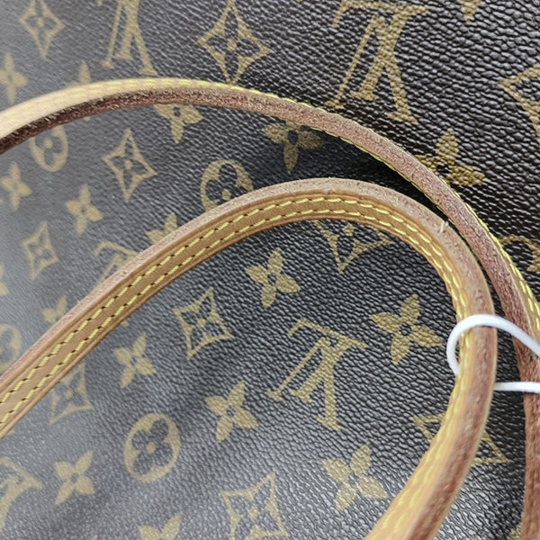 NEVERFULL MM Monogram Coated Canvas Brown