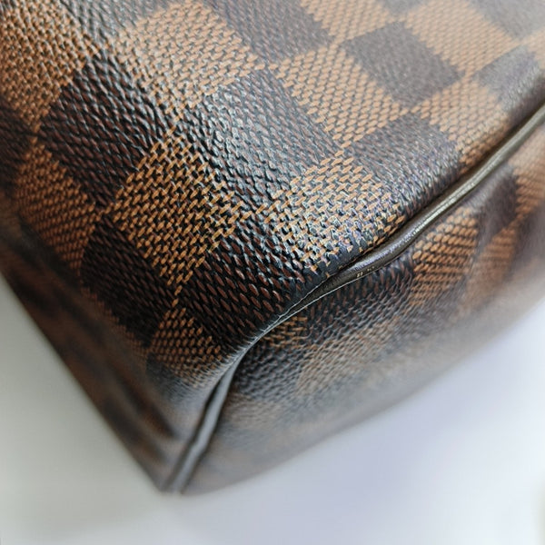 SPEEDY 30 Damier Ebene Coated Canvas Brown