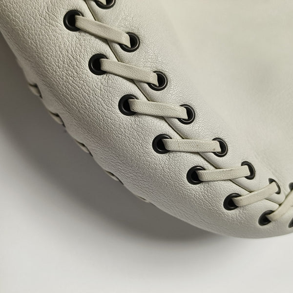 Calfskin Top Handle Bag White