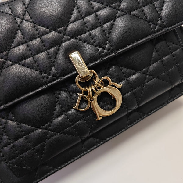 Lady Dior Small Cannage Lambskin Black