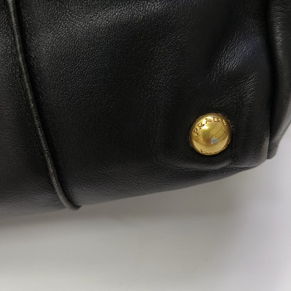 Quilted Calfskin Shoulder Bag Black