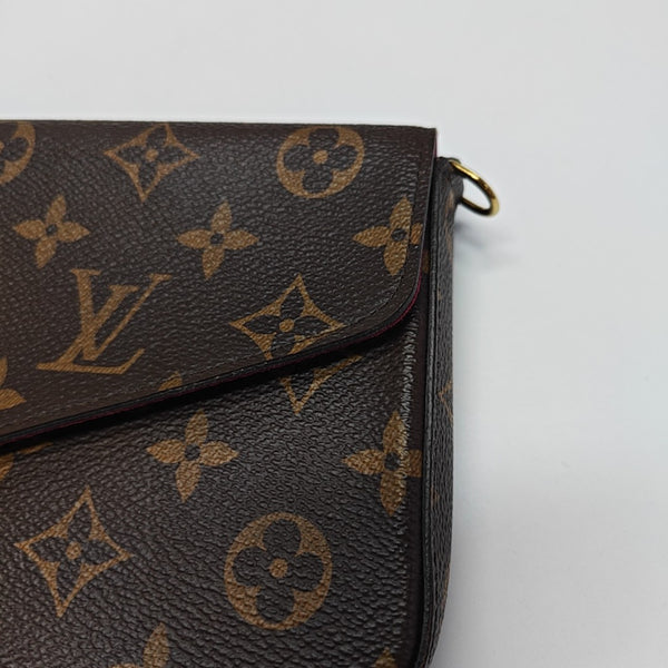 FÉLICIE Monogram Coated Canvas Brown