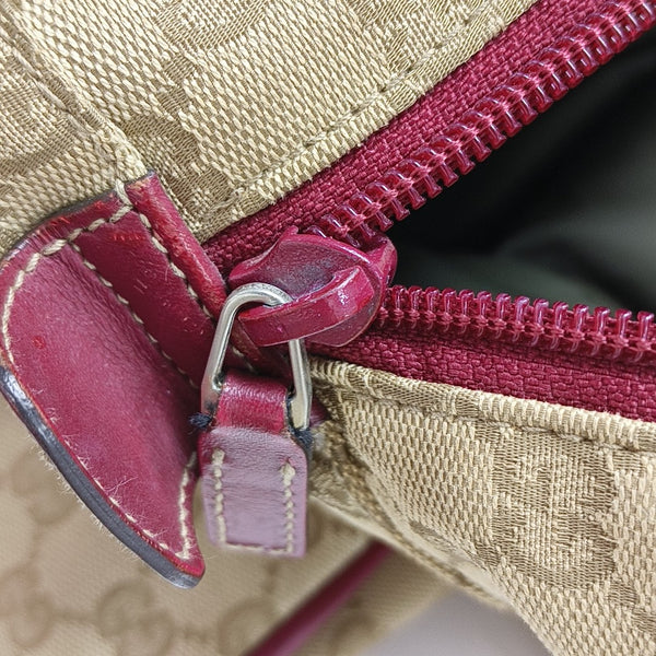 Monogram Canvas Tote Bag Beige