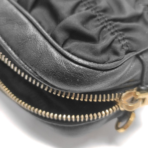 Nylon Shoulder Bag Black