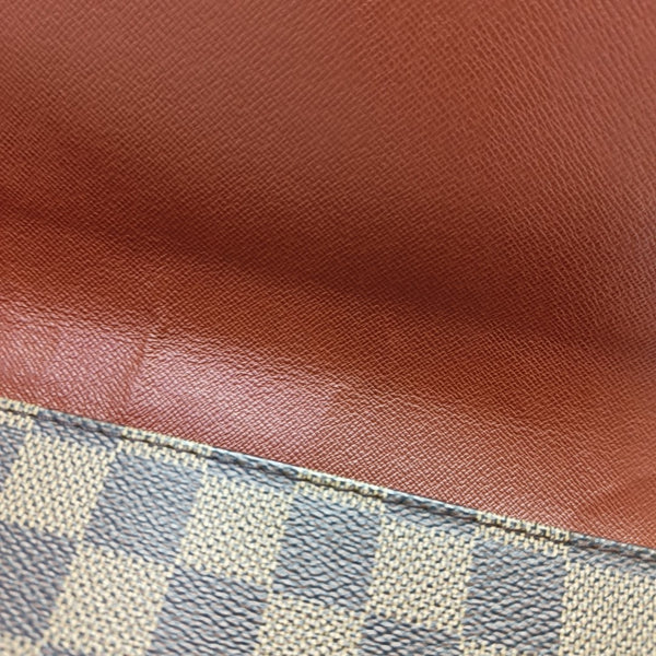 TRIBECA Damier Ebene Coated Canvas Brown