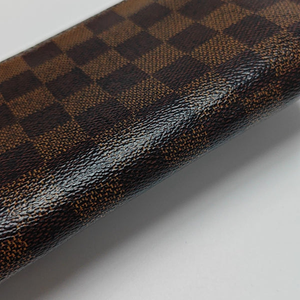 ZIPPY Damier Ebene Coated Canvas Brown Wallet