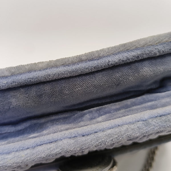 Velvet Shoulder Bag Blue