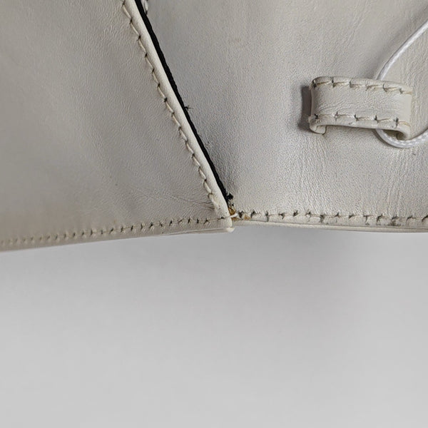 Calfskin Shoulder Bag White