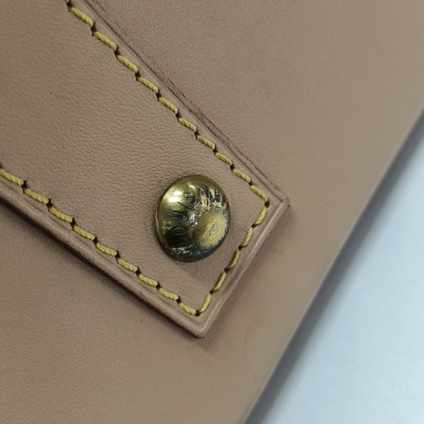 ALMA BB Monogram Coated Canvas Brown