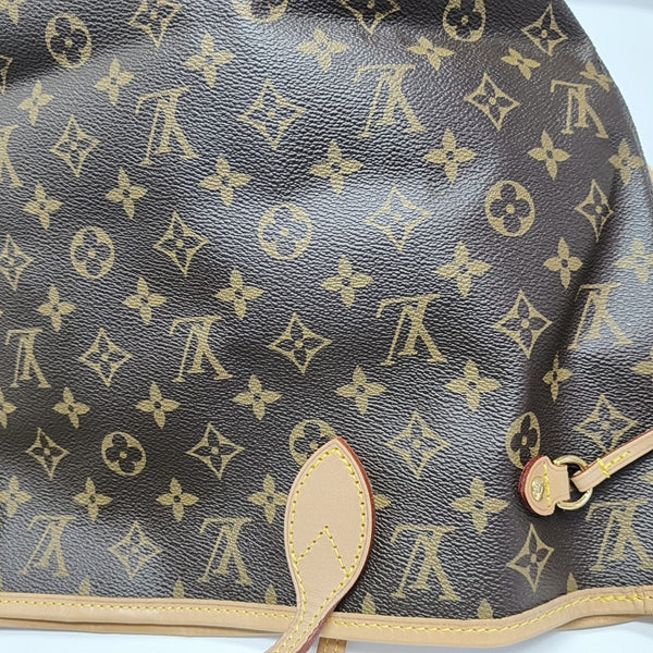 NEVERFULL MM Monogram Coated Canvas Brown