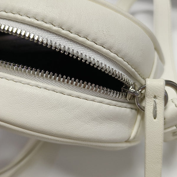 Lambskin Crossbody Bag White