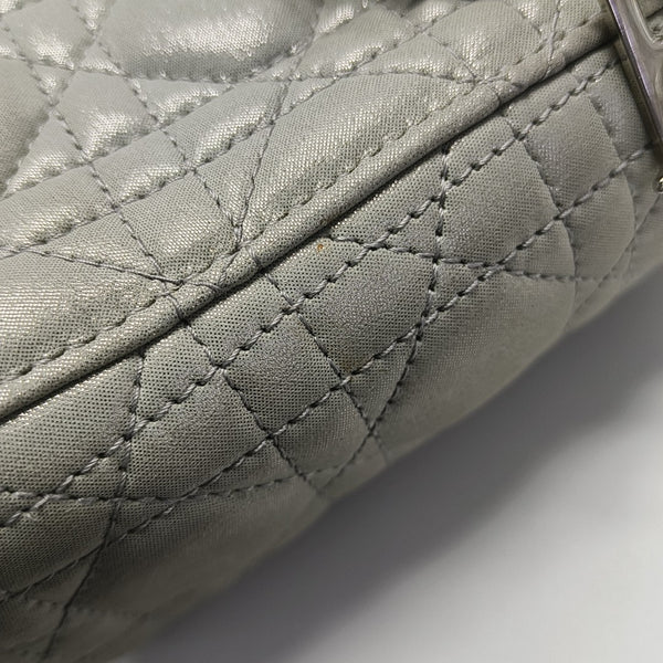 Lady Dior Mini Cannage Lambskin Gray