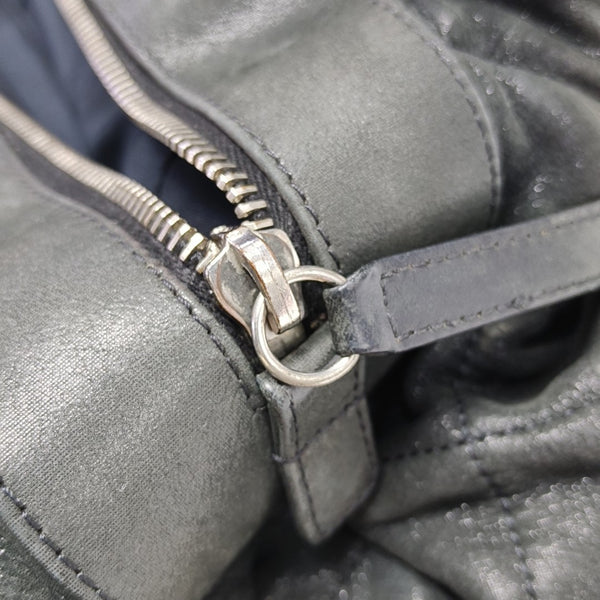 IRIDESCENT Quilted Calfskin Gray