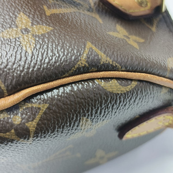 SPEEDY Nano Monogram Coated Canvas Brown