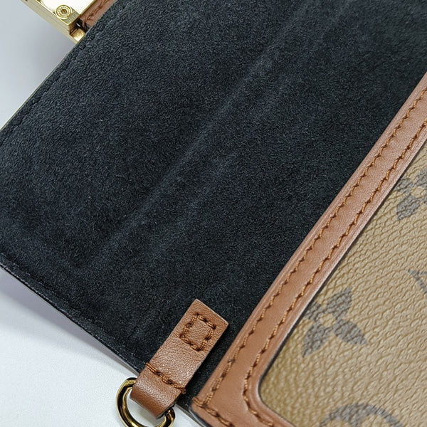 DAUPHINE WOC Monogram Coated Canvas Brown