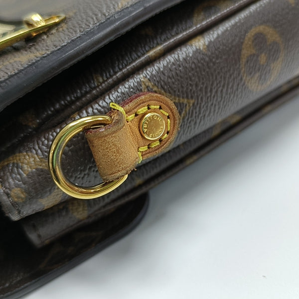 MÉTIS MM Monogram Coated Canvas Brown