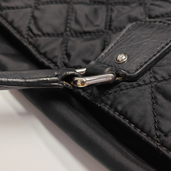 PARIS NEW YORK Quilted Fabric Black