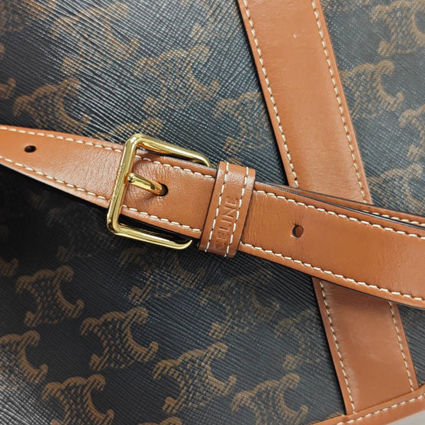 TRIOMPHE CANVAS Medium Coated Canvas Brown
