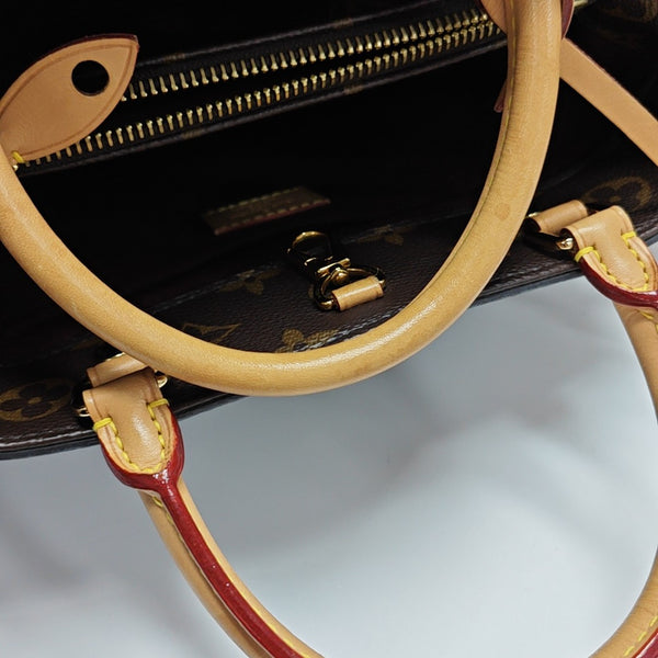 MONTAIGNE BB Monogram Coated Canvas Brown