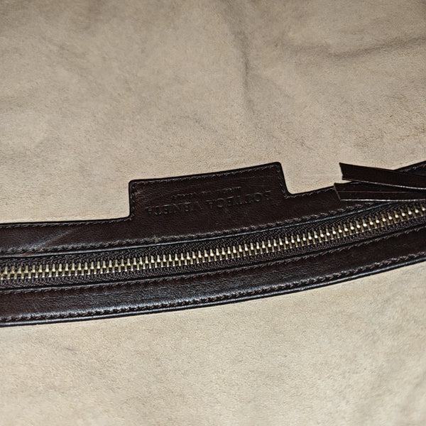 Calfskin Top Handle Bag Brown