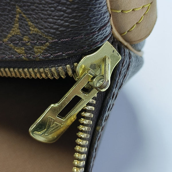 KEEPALL 45 Monogram Coated Canvas Brown