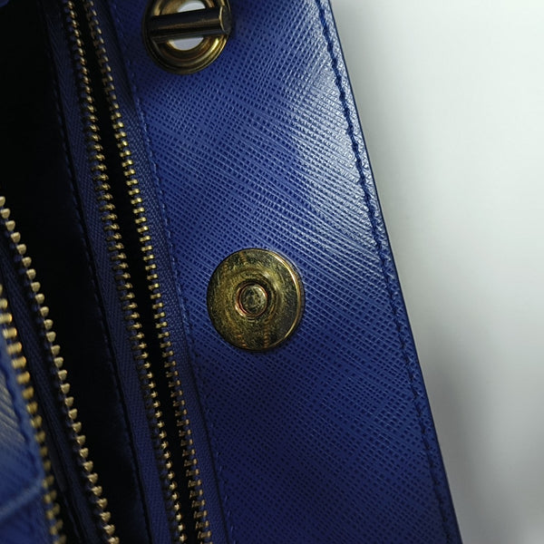Calfskin Tote Bag Blue